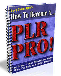 Doug Champigny's How To Become A PLR Pro!